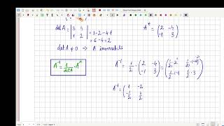 Cum calculăm inversa unei matrice de ordinul 2  o metodă utilă la examenele de tip grilă [upl. by Ladnik]