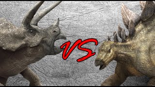 Triceratops vs Stegosaurus  SPORE [upl. by Aliakim]