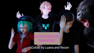 MMD Collab Contageous Yawning Meme Original Motion  Motion DL [upl. by Uel]