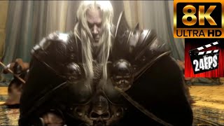 Warcraft III Reign of Chaos  Arthas Kills his Father Remastered 8K [upl. by Chemush187]