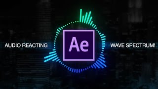 How to create Reactive Audio Spectrum Waveform Effects in Adobe After Effects Tutorial [upl. by Cooke]