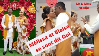 Mariage des acteurs Camerounais Mélissa Kouamen Mira et Blaise Option  César [upl. by Yrreg]