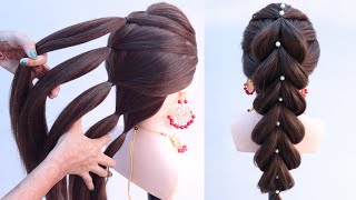 very easy amp amazing ponytail hairstyle for long hair [upl. by Karina325]