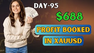 Day95  688 Profit booked in xauusd xauusdgoldforextradinglivetrading daychallenge day95 [upl. by Kokaras401]