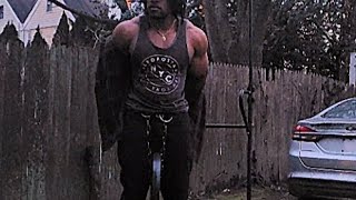 Vlog  2  Backyard weighted calisthenics workout pullups dips homeworkout [upl. by Onitnelav]