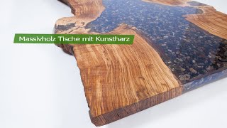 Massivholz Tische mit Kunstharz  Fantasteak [upl. by Aramoj]