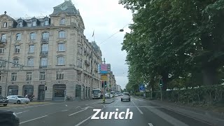 Zurich  4K Driving Switzerland [upl. by Berkley]