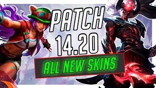 ALL NEW SKINS Patch 1420 League of Legends [upl. by Ahsikyt724]