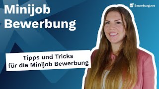 Minijob  Anschreiben in der Bewerbung formulieren [upl. by Ardnauqal]