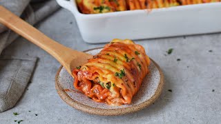 Best Vegan LASAGNA Roll Ups  With A Secret Ingredient [upl. by Ginnie]