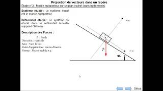 Projection Loi Newton EX 3 [upl. by Macmillan813]