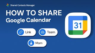 How to Share Google Calendar Quick Guide For Teams and Individuals [upl. by Raveaux]