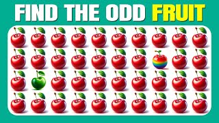 Find the ODD One Out  Fruit Edition 🥝🍓🍒 Easy Medium Hard  30 Ultimate Levels Quizzer Odin [upl. by Ycnay]