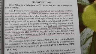 Felonious tort definition [upl. by Tedmann]