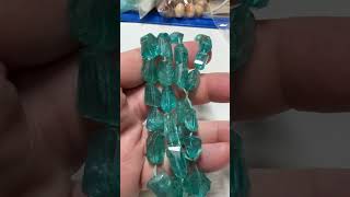 Apatite Freeform faceted nuggets 16quot lot 10 [upl. by Dody]