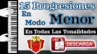 15 Progresiones En Modo Menor  Con Ejemplos [upl. by Nylloh384]