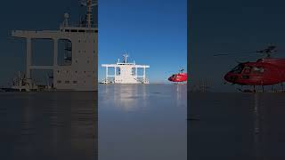 pilot onboard  dampier Australia 🇦🇺🦘  shorts pilot helicopter ship [upl. by Aeslek]