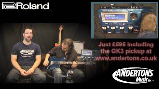 Roland GR55 Guitar Synthesizer Demo with Alex Hutchings [upl. by Imojean114]