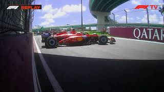 Leaked Radio Carlos Sainz And Max Verstappen After Charles Leclerc Spins Ferrari Miami Grand Prix F1 [upl. by Notla]