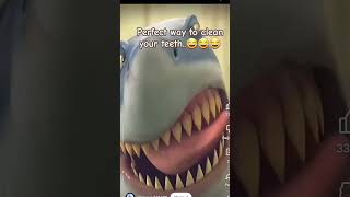 AD bakımı 😂shark teeth edit funny disney viralvideo funniestvideo trendingshorts trending [upl. by Ocirema998]