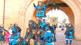 Fasnet Reutlingen Germany Gruppen Altenriet Schleichingen Dornstadt Pfullingen 4K Ряженые [upl. by Hsirahc]