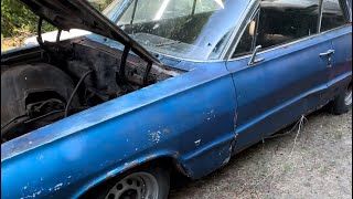 64 impala convertible conversion build part 2 [upl. by Llenrrad]