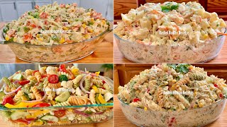 4 RECETAS DE ENSALADAS FÁCIL Y DELICIOSAS 😋 [upl. by Yelhs376]