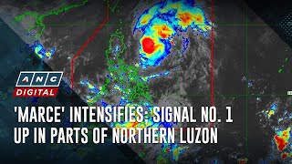 Marce intensifies Signal No 1 up in parts of northern Luzon [upl. by Atnicaj949]