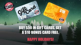 Get a 10 Bonus Card For Every 50 in Gift Cards Purchased this Holiday Season [upl. by Clementine]