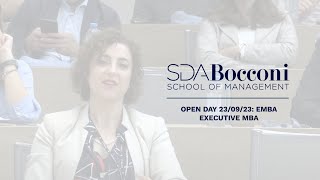 Open Day 230923 EMBA – Executive MBA  SDA Bocconi [upl. by Acquah]