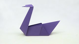 Origami Swan  Paper Swan instructions [upl. by Carrelli93]