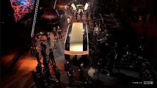 Watch Elon Musk unveil Teslas Robovan [upl. by Mita]