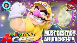 Mario Tennis Aces Entire CPU Tournament  Racket Breaking Edition [upl. by Yrokcaz982]