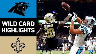 Panthers vs Saints  NFL Wild Card Game Highlights [upl. by Ignacia]