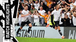 MATCH HIGHLIGHTS  Derby County Vs Oxford United [upl. by Esinej]