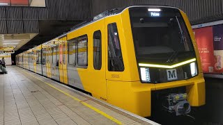 Tyne amp Wear Metro  New Metro Class 555005 passing Gateshead on test [upl. by Oakley]