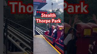 Stealth Thorpe Park 🙌🎢 rollercoaster themepark stealth thorpepark hyperia coaster ride [upl. by Sheedy453]