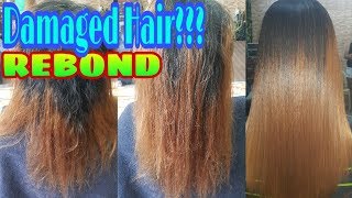 How To Rebond On Damage Hair [upl. by Esiuole]