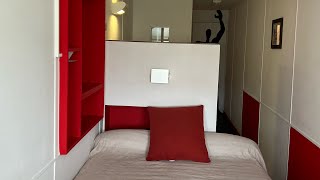 Room Tour Unité dhabitation Marseille France 1945 유니테다비타시옹 호텔 [upl. by Lorens]