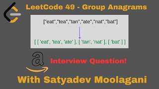 LeetCode 49  Group Anagrams  Hash Map  Array  Sorting  2 Solutions [upl. by Jeff]