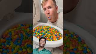 Skittles eating show satisfying funny comedy skittles eatingshow shorts [upl. by Minier832]