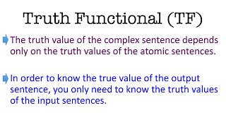 LCA Video 8 Truth Functional [upl. by Eidnim]