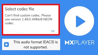 1490 ARMv8 NEON Codec  EAC3 audio not supported Mx Player  custom codec 1490 arm v8 neon [upl. by Pooi]