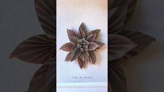 DIY Paper Wall Hanging with Elegant Flower Design song love diy homedecor [upl. by Allana]