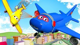 Somethings wrong with Penny the Plane  Carl the Super Truck at the rescue in Car City  Cartoons [upl. by Retxab234]