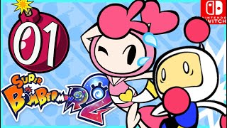 Super Bomberman R2 Nintendo Switch OLED Gameplay [upl. by Arihsa]