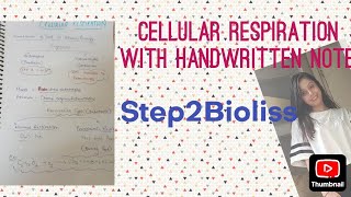 cellular respiration Tricks with handwritten notes for Neet tgt📒📒 [upl. by Ydnerb]