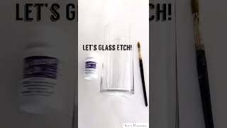 Glass Etching Vases Easy DIY [upl. by Zetnom4]