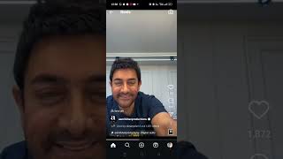 Aamir Khan Live On Instagram Today Watch Now Talking About Next Movie Sitaare Zameen Par [upl. by Akemihs]