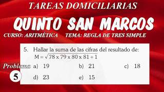 RAZONAMIENTO MATEMÁTICO  RAZONAMIENTO INDUCTIVO  TAREA 01 II BIMESTRE PROBLEMA 5 [upl. by Entirb]